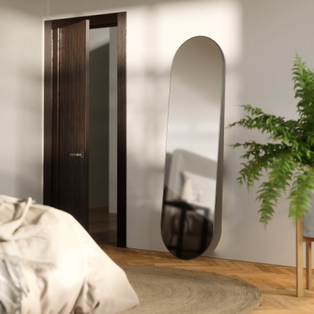 Oglindă Hubba 62 45,7x4,1x157,4 cm, Metal Titan - Umbra [5]