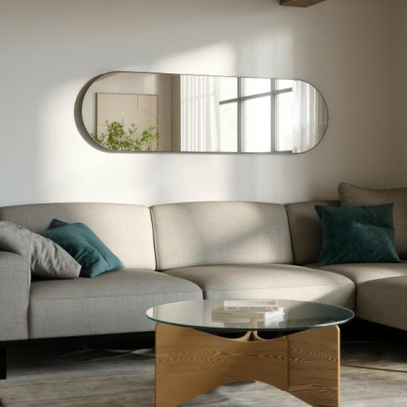 Oglindă Hubba 62 45,7x4,1x157,4 cm, Metal Titan - Umbra [8]