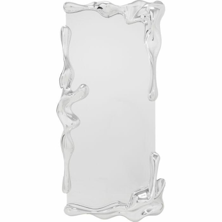 Produse - Oglindă Lava, Sticlă Oglindă și Placă MDF Lacuită Argintiu - Kare Design