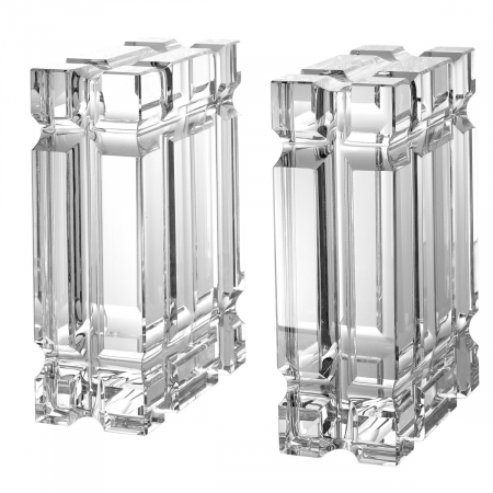 Produse -   Set de 2 suporturi de carte Linea din cristal 110710 EICHHOLTZ