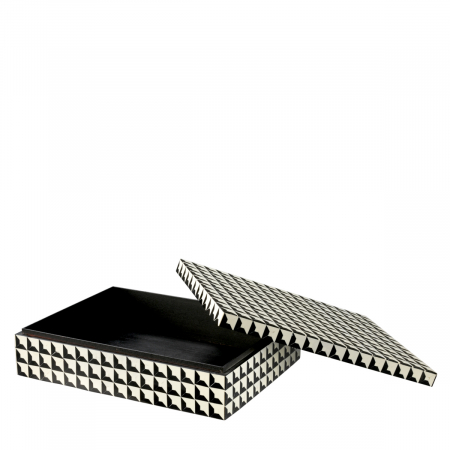Produse -   Cutie Cabas negru și alb L 110047 EICHHOLTZ