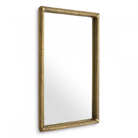 Produse -   Oglindă Salvi rectangulară finisaj vintage din alamă 119432 EICHHOLTZ
