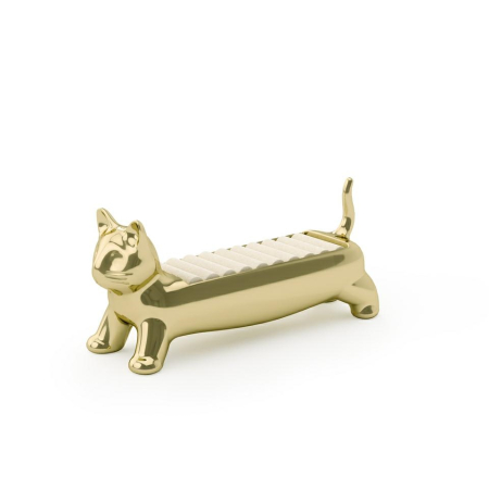 Cutii decorative - Organizator pentru Inele Ali Cat 12x4x5 cm, Auriu Lustruit - Umbra