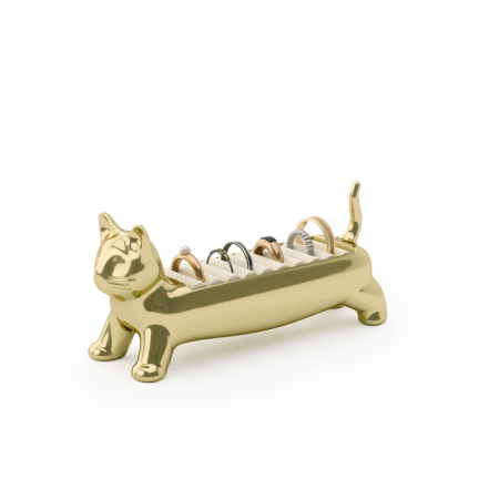 Organizator pentru Inele Ali Cat 12x4x5 cm, Auriu Lustruit - Umbra [1]