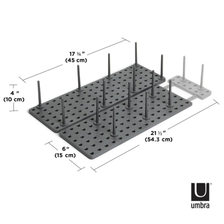 Organizator pentru Sertar Peggy Gri Închis, 55x15x10cm, Umbra 1004318-149 [5]