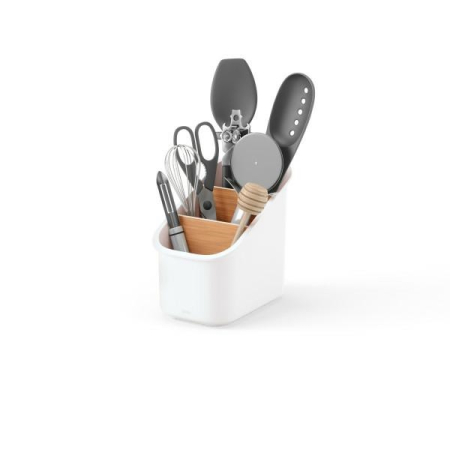 Produse - Organizator pentru Ustensile de Bucătărie Bellwood, Plastic Reciclat și Lemn Ecologic - Umbra
