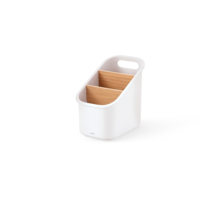 Organizator pentru Ustensile de Bucătărie Bellwood, Plastic Reciclat și Lemn Ecologic - Umbra [2]