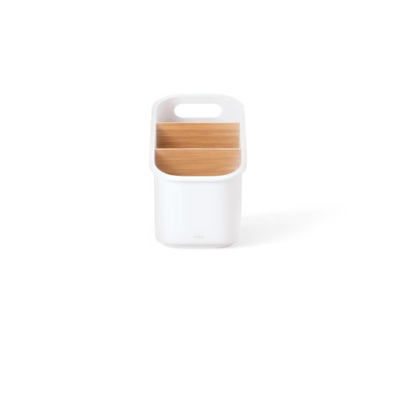 Organizator pentru Ustensile de Bucătărie Bellwood, Plastic Reciclat și Lemn Ecologic - Umbra [3]