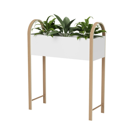 Produse - Organizer Bellwood Alb Natural din Metal și Lemn de Frasin Alb, 71x26x91cm, Umbra 1013879-668