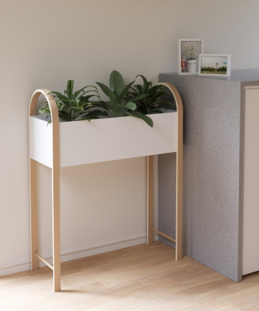 Organizer Bellwood Alb Natural din Metal și Lemn de Frasin Alb, 71x26x91cm, Umbra 1013879-668 [2]