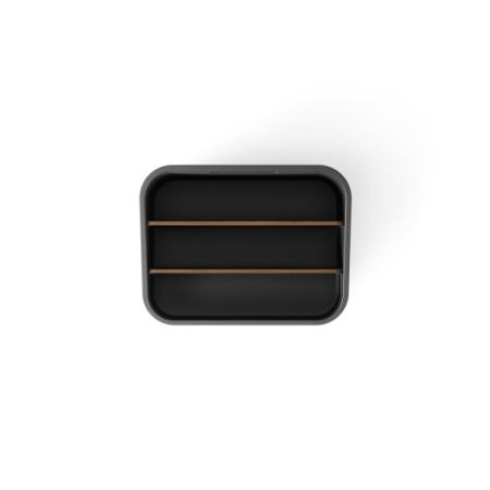 Organizer Bellwood 14x17x24 cm, 80% din Plastic Provenit din Reciclare și 19% din Lemn Regenerabil Negru - Umbra [5]