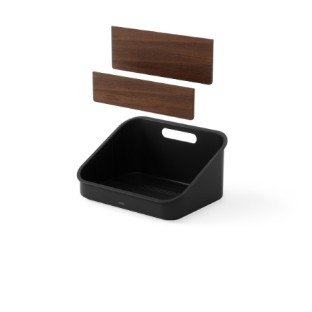 Organizer Bellwood 14x17x24 cm, 80% din Plastic Provenit din Reciclare și 19% din Lemn Regenerabil Negru - Umbra [6]
