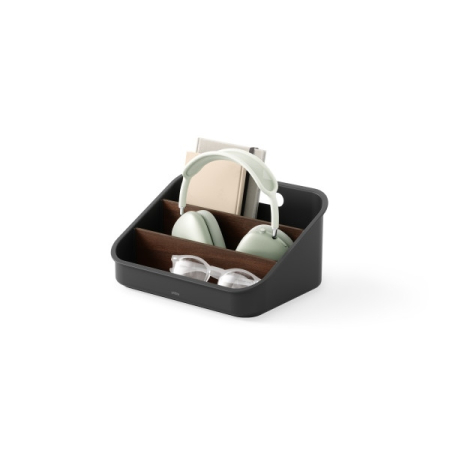 Organizer Bellwood 14x17x24 cm, 80% din Plastic Provenit din Reciclare și 19% din Lemn Regenerabil Negru - Umbra [1]