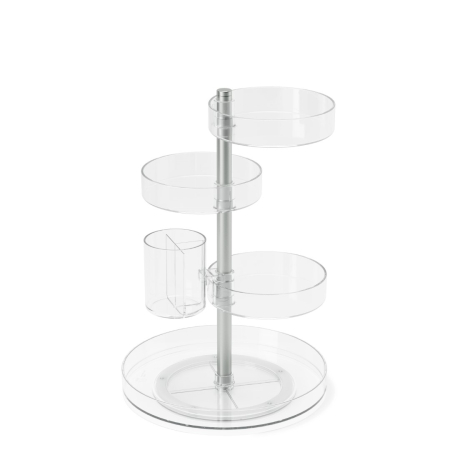 Organizer Cosmetic Pirouette Transparent / Nichelat Transparent, 23x23x35cm, Umbra 1015097-239 [1]