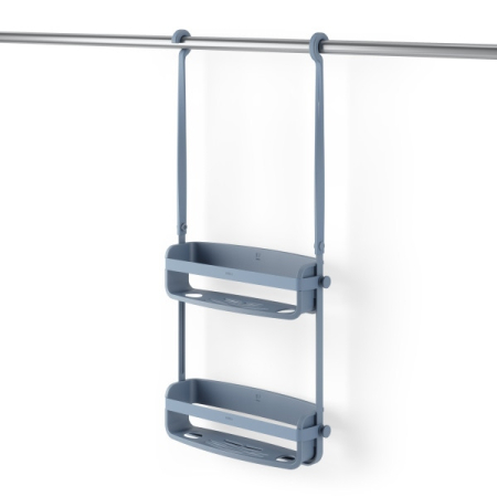 Organizer de Baie Flex Albastru din Plastic Albastru, 31x9x65cm, Umbra 023460-1050 [2]