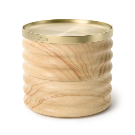 Organizer de Bijuterii Tesora 13x12x13 cm, Lemn Natural Auriu - Umbra [1]