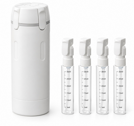 Produse - Organizer dozator turistic Easy Travel, Alb - SHP