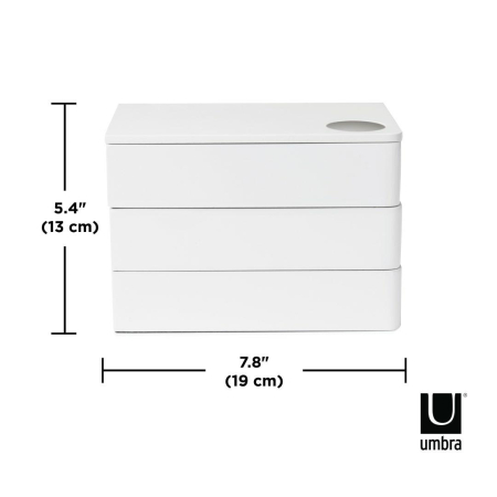 Organizer pentru Bijuterii Spindle 19x11x11 cm, Lemn - Umbra [5]