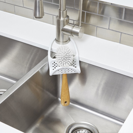 Organizer pentru Chiuvetă Sling Caddy - Alb din Elastycznego Tworzywa Sztucznego Alb, Umbra 1004294-660 [4]