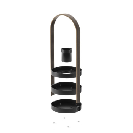 Organizer pentru Cosmetice Bellwood Negru / Maro Negru, 20x20x50cm, Umbra 1015098-048 [4]
