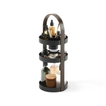 Produse - Organizer pentru Cosmetice Bellwood Negru / Maro Negru, 20x20x50cm, Umbra 1015098-048