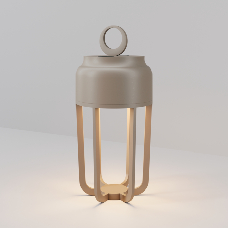Outdoor portable battery-powered lamp Vetra Bej Metal 5W MAYTONI O144TL-L5BG3K [3]