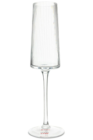 Bucatarie - Pahar de Șampanie Riffle 215 7x7x25 cm, Sticlă Transparent - Kare Design