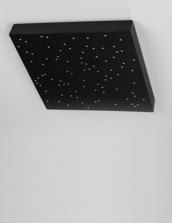 Panou LED tavan dimabil Star 30x30 cm alb/negru cu perforatii (gauri mici), control telecomanda, 9180381 - Novaluce [9]