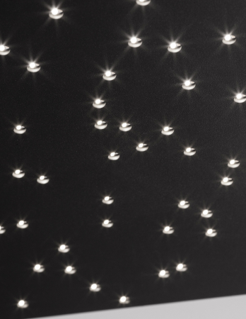 Panou LED tavan dimabil Star 30x30 cm alb/negru cu perforatii (gauri mici), control telecomanda, 9180381 - Novaluce [10]