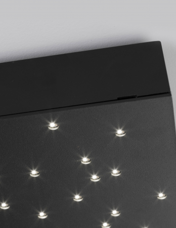 Panou LED tavan dimabil Star 30x30 cm alb/negru cu perforatii (gauri mici), control telecomanda, 9180381 - Novaluce [11]