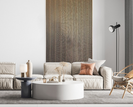 Panouri riflaje - Panou riflat 3D Asti, Oak Gold, 270x12.2cm, Lamelio