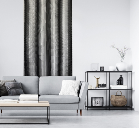 Panouri riflaje - Panou riflat 3D Asti, Silver, 270x12.2cm, Lamelio