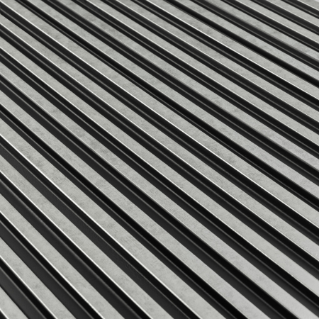 Panou riflat 3D Asti, Silver, 270x12.2cm, Lamelio [2]
