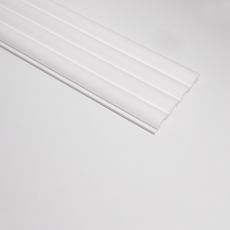 Panou riflat 3D Luna, Alb, 270x12 cm, Lamelio [2]