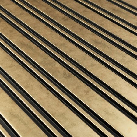 Panou riflat 3D Milo, Auriu, 270x11.6cm, Lamelio [2]