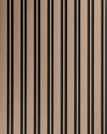 Panou riflat 3D Milo, Oak Sonoma, 270x11.6cm, Lamelio [1]