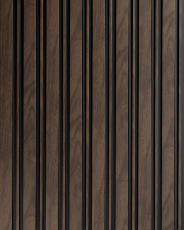 Panou riflat 3D Milo, Walnut, 270x11.6cm, Lamelio [1]
