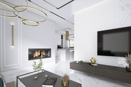 Panouri riflaje - Panou riflat 3D Olmo, Alb, 270x12.2 cm, Lamelio