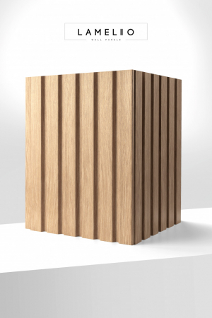 Panou riflat 3D Olmo, Oak Gold II, 270x11.6cm, Lamelio [3]