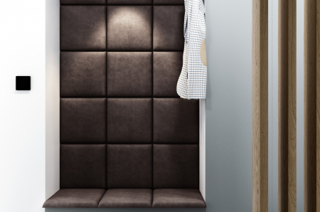 Panou tapitat pat catifea Hira patrat/dreptunghiular 30/40/50/60/70/80 cm, modular, 3 cm grosime [4]