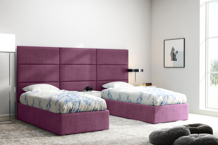 Panou tapitat pat catifea Hira patrat/dreptunghiular 30/40/50/60/70/80 cm, modular, 3 cm grosime [20]