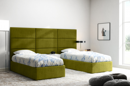 Panou tapitat pat catifea Hira patrat/dreptunghiular 30/40/50/60/70/80 cm, modular, 3 cm grosime [0]