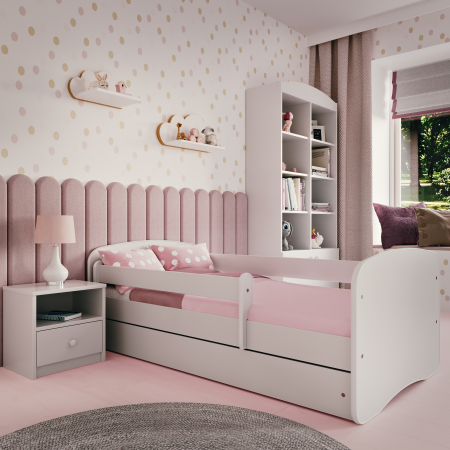 Pat copii Babydream MDF 140/160/180 cm, cu sertar, diverse culori [5]