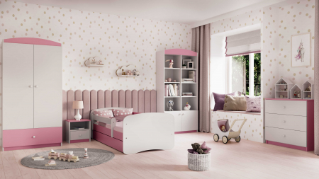 Pat copii Babydream MDF 140/160/180 cm, cu sertar, diverse culori [4]