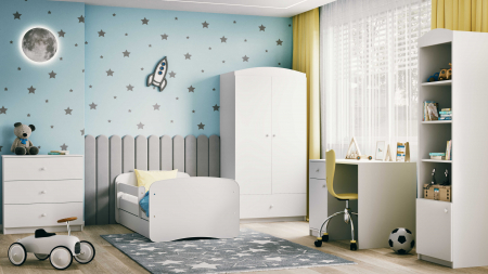 Pat copii Babydream MDF 140/160/180 cm, cu sertar, diverse culori [4]