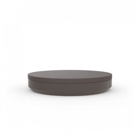 Baldachine & paturi pentru gradina/piscina - Pat sezlong rotund pentru piscina/gradina Vela Round Basic Ø210 cm cu iluminare LED optionala, 54108 - Vondom
