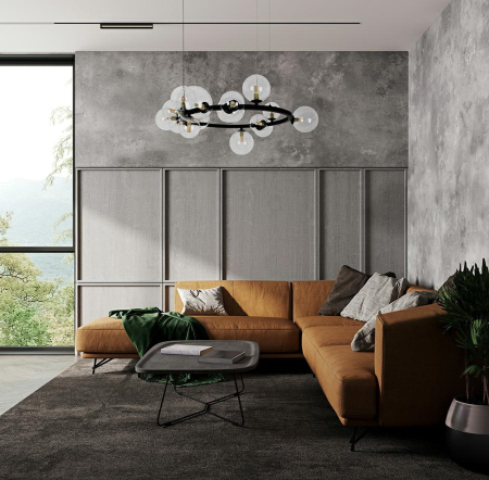 Pendul Alure 85x85x230 cm, Negru - Moosee [8]