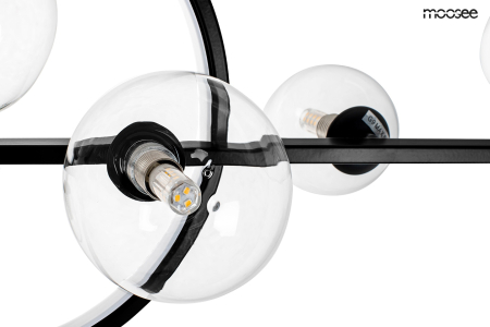Pendul Alure Line Twin 90x20x83 cm, Metal Negru - Moosee [2]