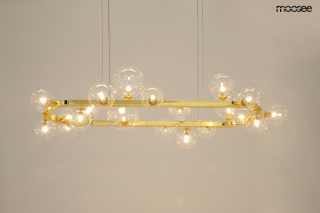 Pendul Alure Oval 120x55x270 cm, Auriu Lucios - Moosee [1]