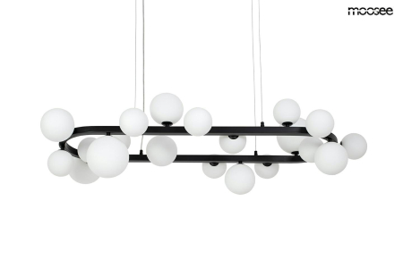 Pendule - Pendul Alure Oval 120x55x270 cm, Negru; Alb - Moosee